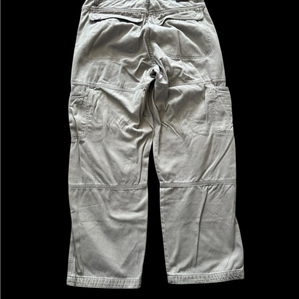 Y2K Enyce Cargo Pants Mens 34 Beige Baggy Workwear Skater Wide Leg EUC - Picture 2 of 7